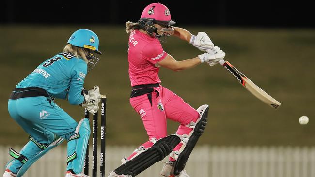 Ellyse Perry blasted an important half-century in the Sixers’ victory. Picture: Matt King/Getty Images