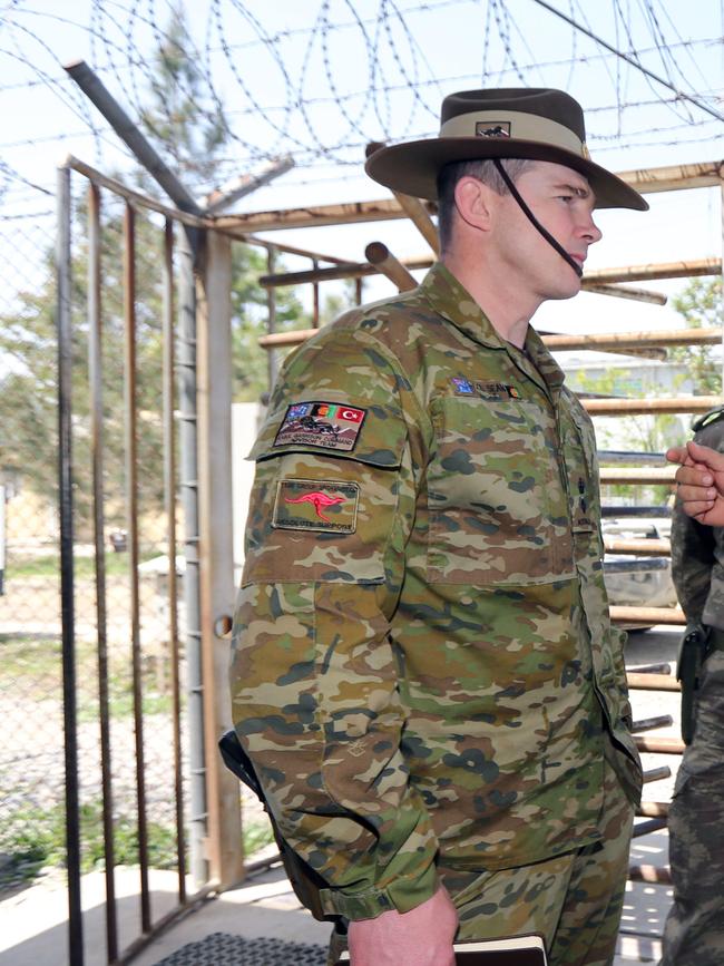 Australian Army officer, Lieutenant Colonel Sean Kearns in Afghanistan. Picture: Gary Ramage