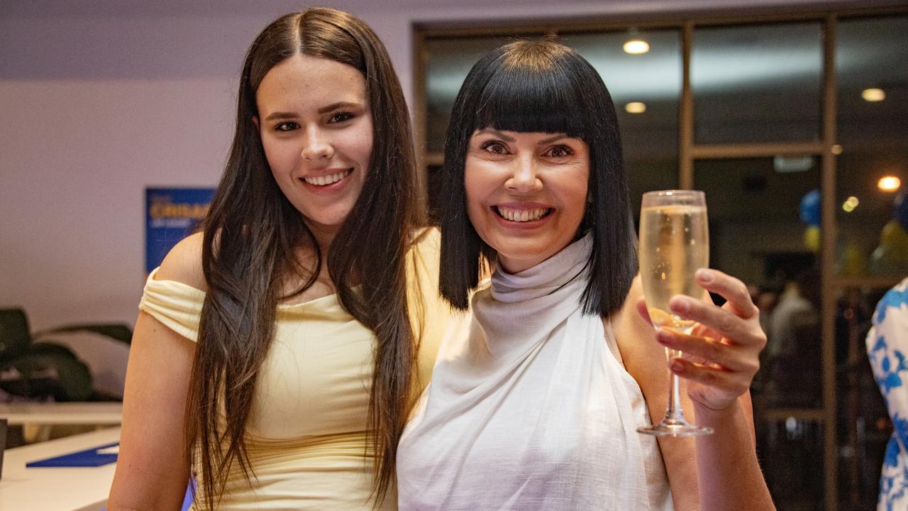 LNP candidate for Cairns Yolonde Entsch arrives at Brothers Leagues Club with her daughter Mackenzie Werner in Cairns on Saturday. Picture: Brian Cassey - Ã&#130;Â©pic by Brian Cassey Images by Brian Cassey