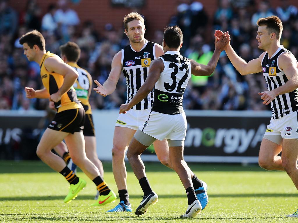 The 2014 Elimination Final was the last time Port work the traditional guernseys.