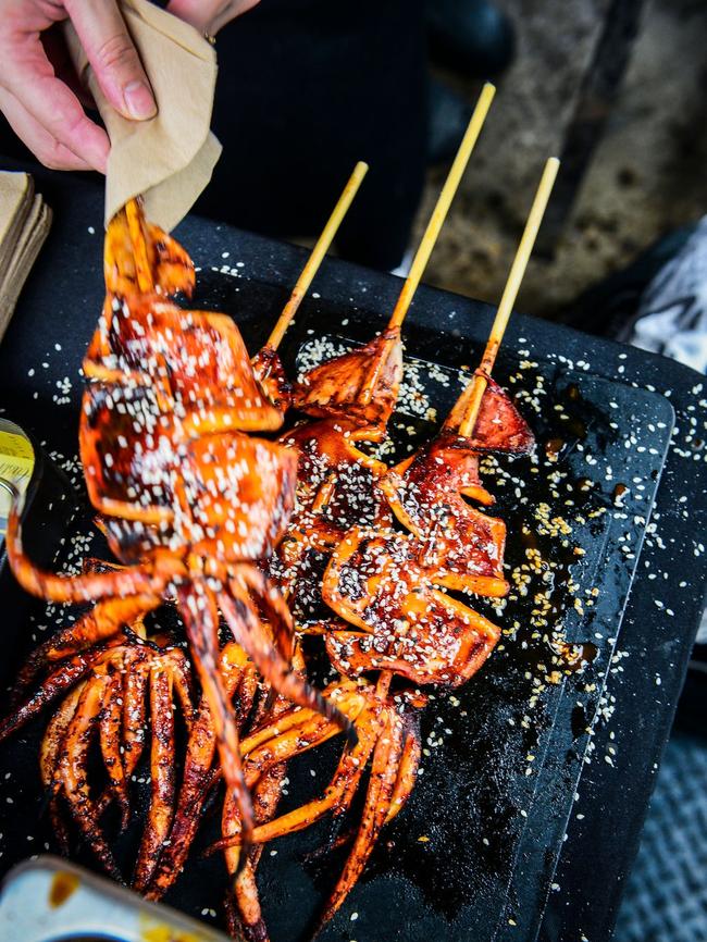 Some of the culinary treats available at Street Eats @ Franko. Picture: Chris Crerar