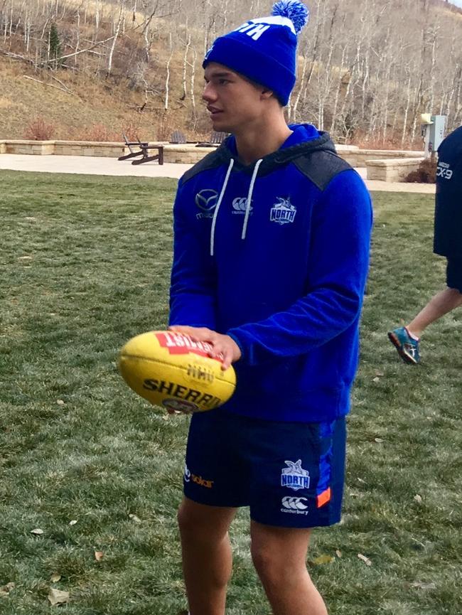 Simpkin hopes to make the doubters eat their words. Picture: nmfc.com.au