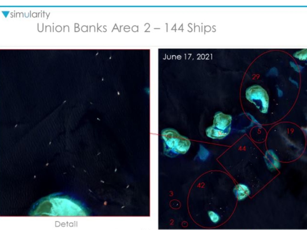 Union Banks Area 2 – 144 ships.