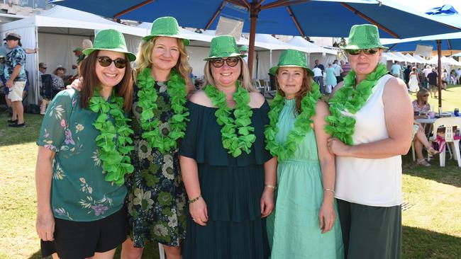 Yarra Valley Cup 2024. Paula Wyver, Marian Pernat, Jackie Taylor, Joanne Clark and Andi Biddisconbe. Picture: David Smith