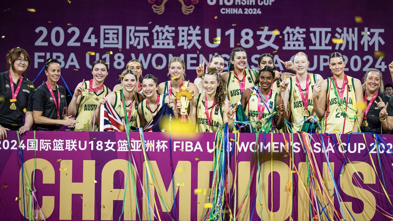 17-year old Cairns local Teyahna Bond and the Australian Gems defeated China to win the 2024 FIBA Under-18 Women's Asia Cup. Source: Basketball Queensland