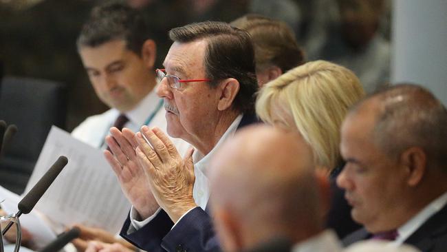 Councillor Gary Baildon during council debate.