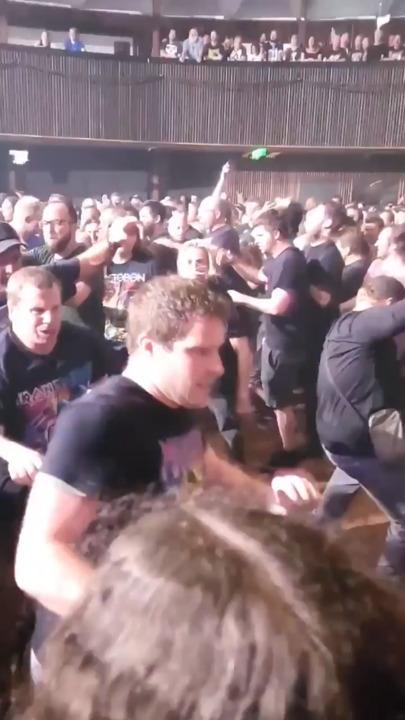 Wild scenes as Mastodon play in Sydney