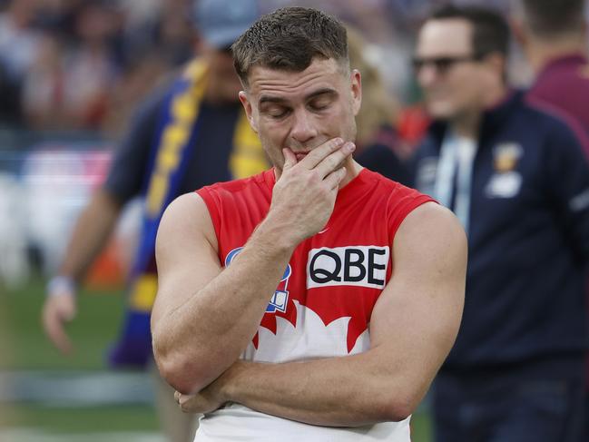 Tom Papley after the grand final loss. Picture: Getty Images