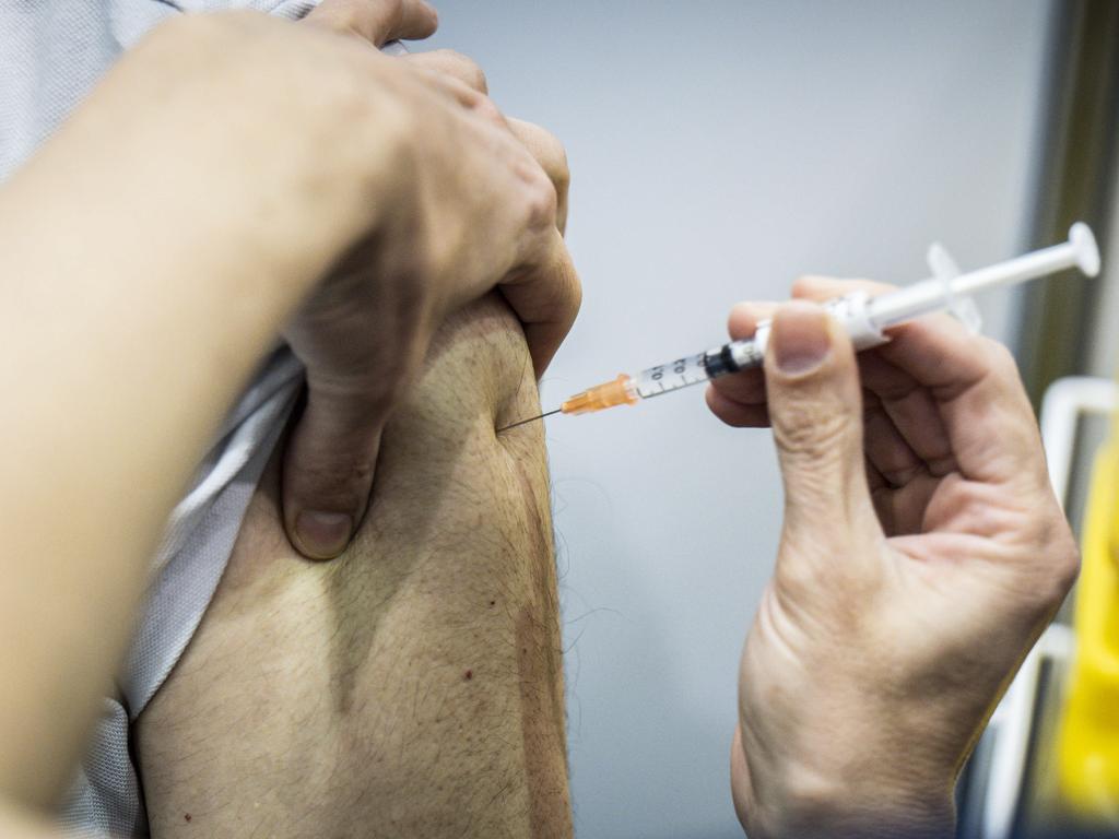 People are urged to get a booster vaccine. Picture: Tony McDonough / NCA NewsWire