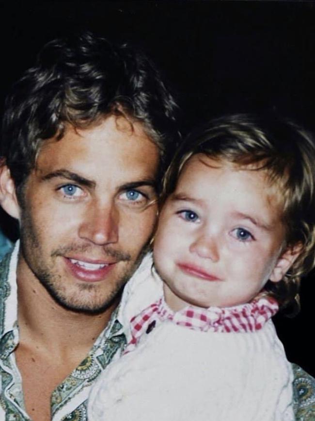 Paul Walker – seen here with a young Meadow – died in 2013. Picture: Instagram