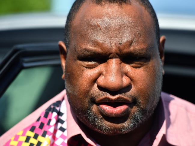 Papua New Guinea's Prime Minister James Marape arrives for the Leaders Retreat at the Pacific Islands Forum in Funafuti, Tuvalu, Thursday, August 15, 2019. (AAP Image/Mick Tsikas) NO ARCHIVING