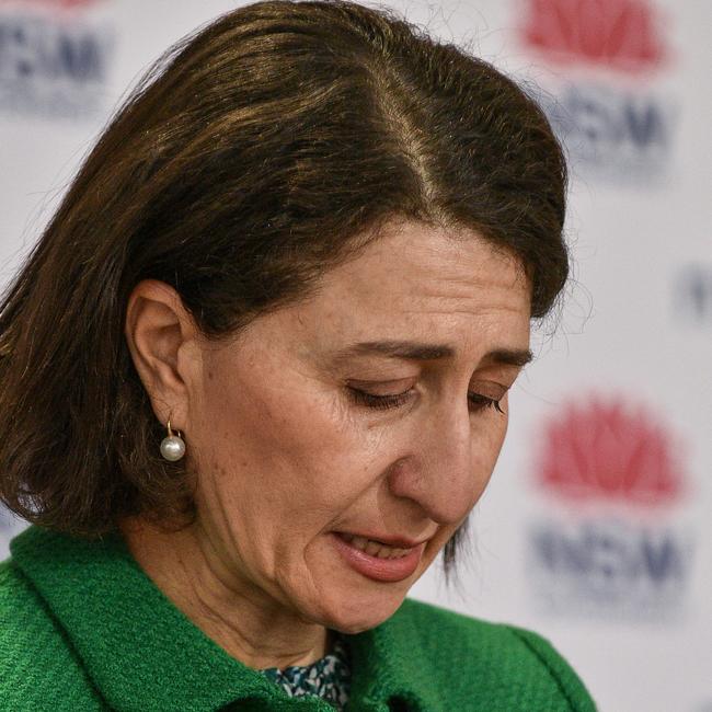 Premier Gladys Berejiklian announced the state’s worst day of the pandemic so far on Saturday before agreeing to plunge the entire state into lockdown. Picture: NCA NewsWire / Flavio Brancaleone