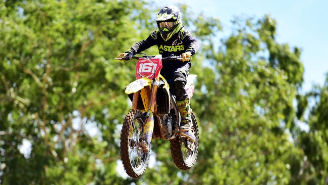 Townsville Motor Cycle Club; Dominic Helander. Picture: Alix Sweeney