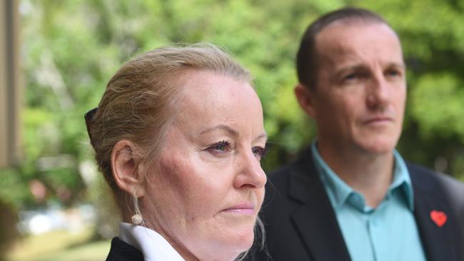 Shelley Oldham, with Lismore mayor Isaac Smith. Both have now left.