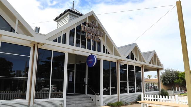 Torquay Hotel’s beer garden could be getting a facelift. Picture: Alison Wynd