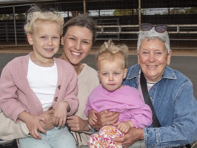 Lauren Thoolen, Luna Thoolen, Halle Thoolen, Marie Masters at the 2024 Swan Hill Show Picture: Noel Fisher.