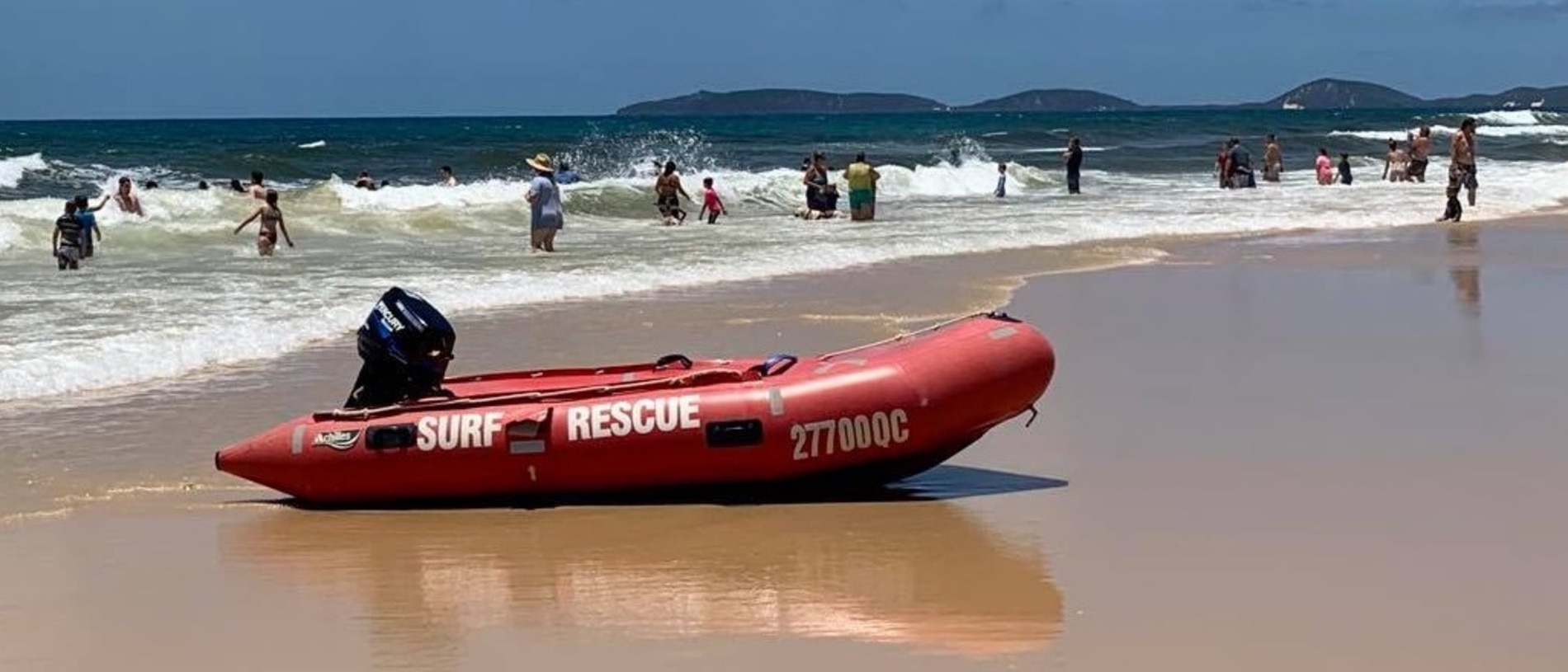 Rainbow Beach was stunning on the weekend, and while there were a few schoolies enjoying the water, there was nothing like the thousands who are staying in Noosa this week.