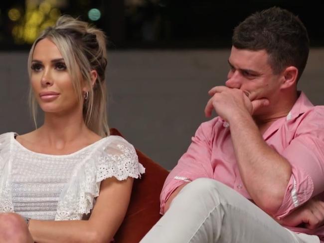 Stacey and Michael from the 2020 season of MAFS. Picture: Channel 9