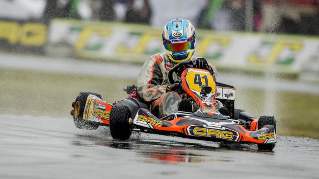 Race of Stars DD2 final at the Xtreme Karting complex in Pimpama. #41 Kody Garland.   Picture: Jerad Williams