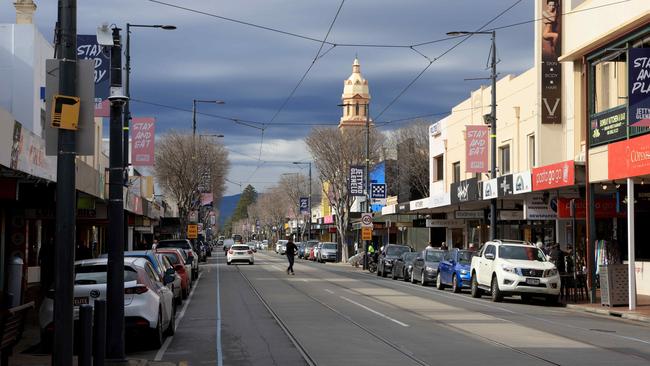 Jetty Road, Glenelg. Picture: Kelly Barnes