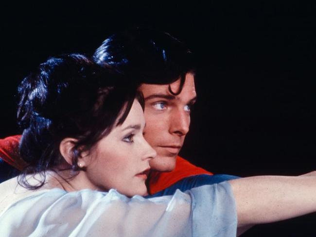 Reeve with Margot Kidder, as Lois Lane.