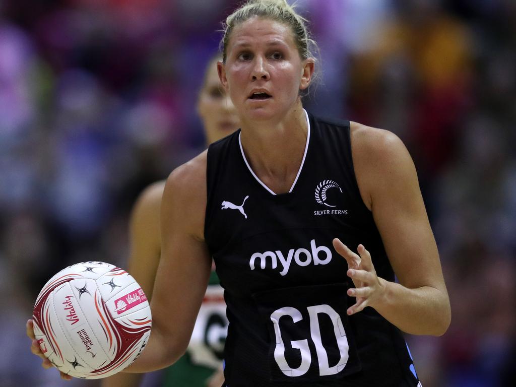 Casey Kopua playing for New Zealand in 2019. Picture: Naomi Baker/Getty Images