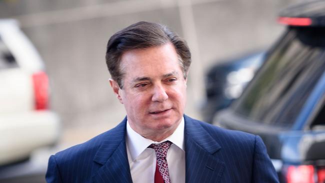 (FILES) In this file photo taken on June 15, 2018, Paul Manafort arrives for a hearing at US District Court in Washington, DC. - Manafort, US President Donald Trump's former campaign chief, was sentenced on March 7, 2019 to 47 months in prison for tax crimes and bank fraud (Photo by Brendan Smialowski / AFP)