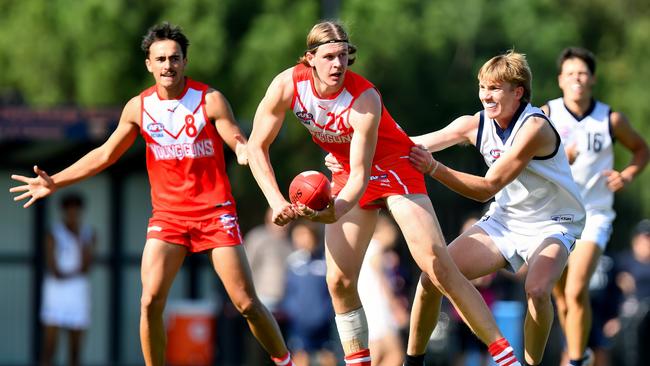 Joe Pike is among the Geelong prospects in the mix for the mid-season draft. Picture: Josh Chadwick/AFL Photos