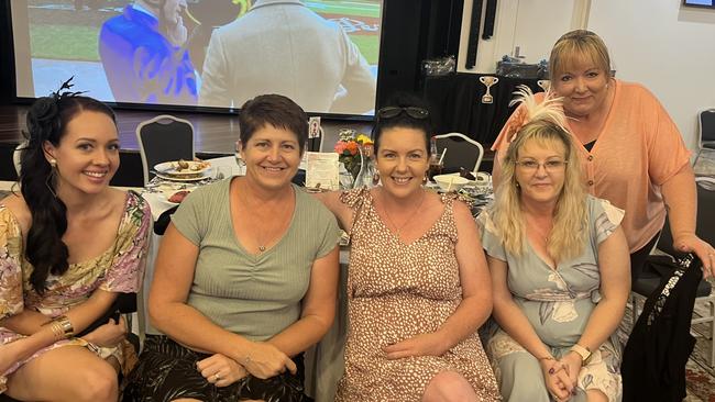 Stacey, Krys, Sarah and De'anne at the Carriers Arms Hotel luncheon for Melbourne Cup Day.