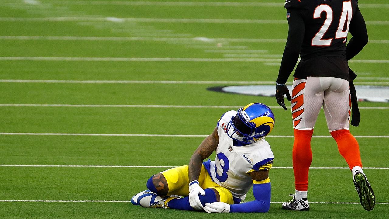 Super Bowl 2022: Odell Beckham Jr. suffers horrific knee injury in second  quarter