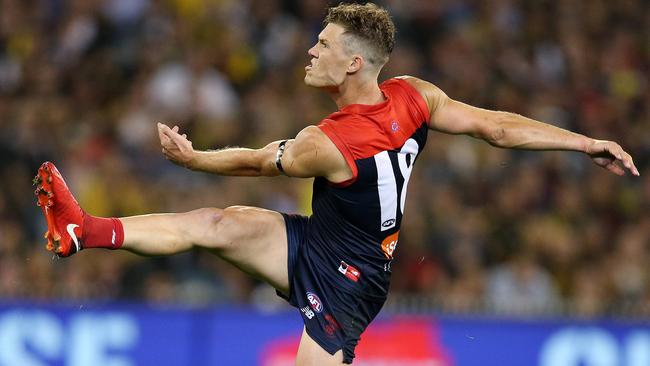 Jake Melksham is having a brilliant year for the Demons. Picture: Michael Klein