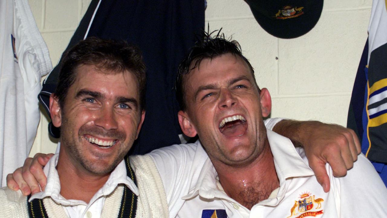 Justin Langer with Adam Gilchrist were all smiles by the end of the tour.