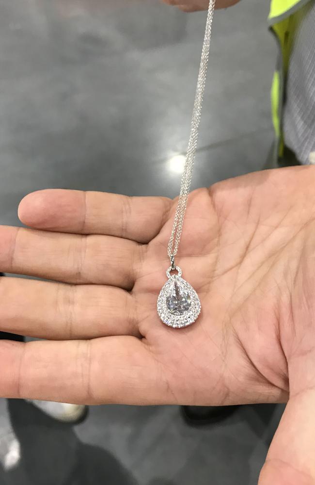 For $170,000 this pear-shaped diamond pendant could be all yours.