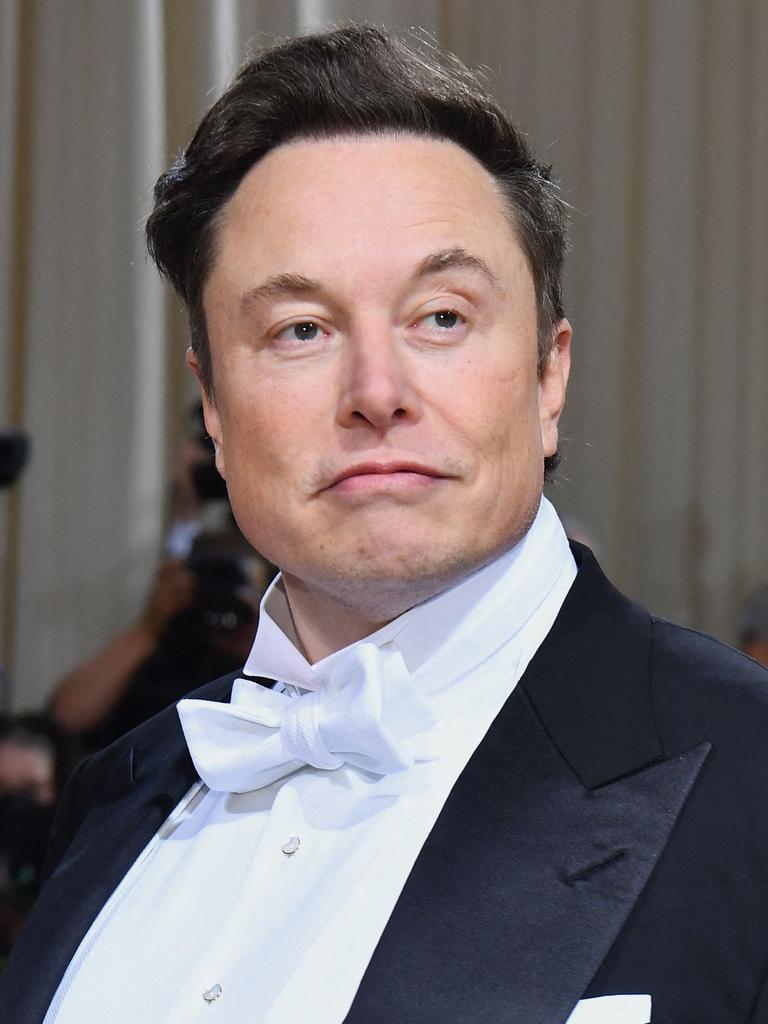 Elon Musk arrives for the 2022 Met Gala at the Metropolitan Museum of Art in New York. Picture: Angela Weiss / AFP