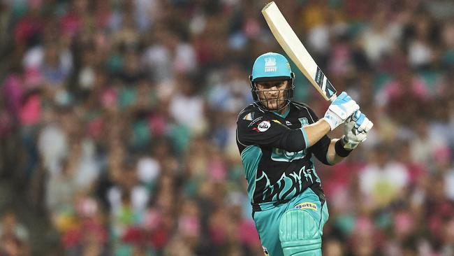 Brendon McCullum in action for the Brisbane Heat. Picture: Brett Hemmings/Getty Images