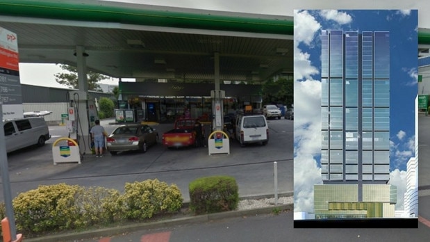 A BP service station in Box Hill will be replaced with a 36-storey tower.