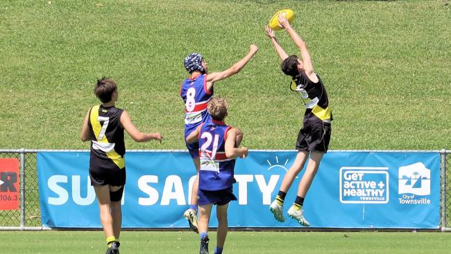 Hermit Park Tigers junior Aussie rules star Anakin Kuchta. Picture: John Zohn.
