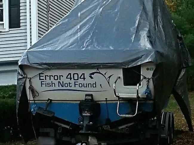 Looks like this household hasn't been very successful at fishing over the years.