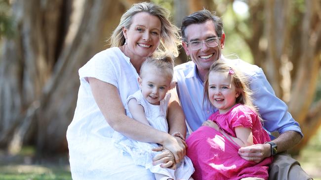 The couple with two of their daughters, Beatrice and Harriet. Picture: David Swift