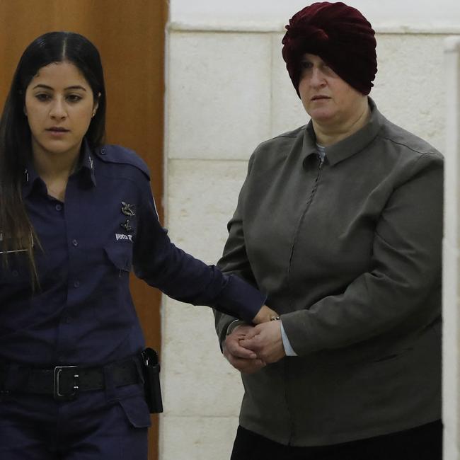 Malka Leifer at the District Court in Jerusalem. Picture: AFP