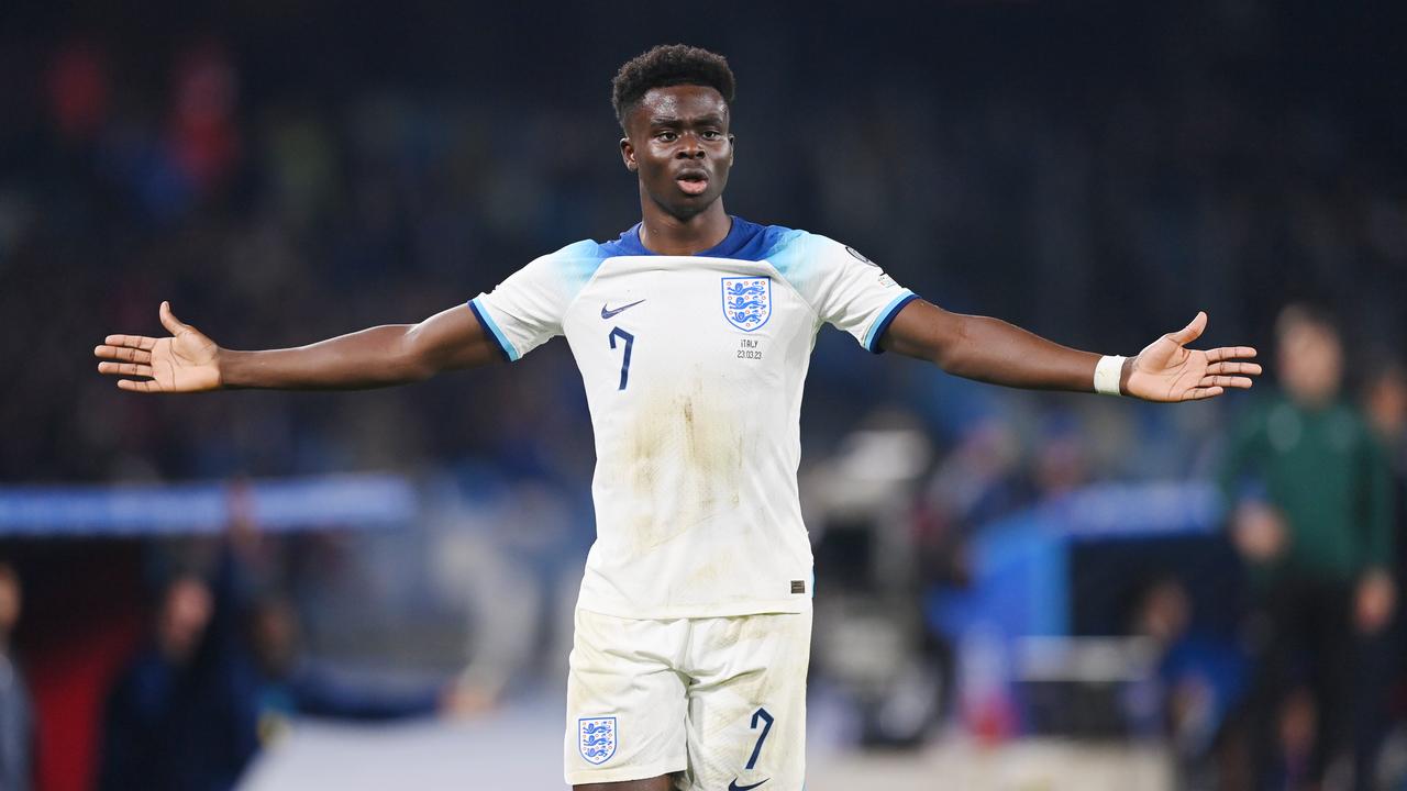 Bukayo Saka of England. Photo by Michael Regan/Getty Images