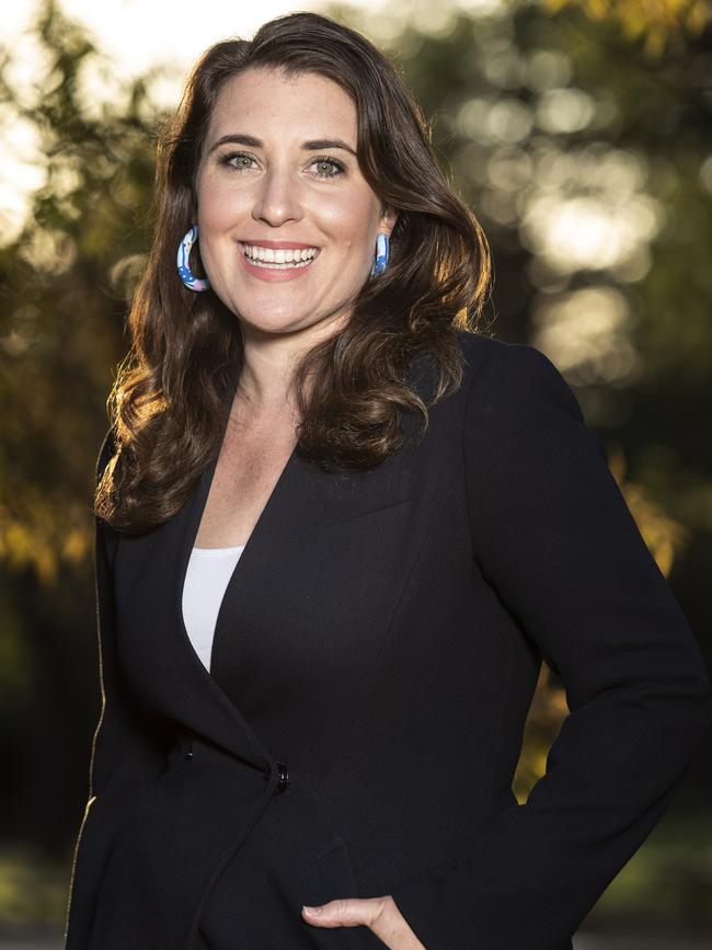 News Corp journalist Annika Smethurst in Canberra after the High Court decision. Picture: Gary Ramage