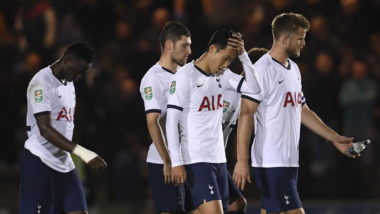 Spurs crashed out of the Carabao Cup as they stare down the barrel of another trophyless season.