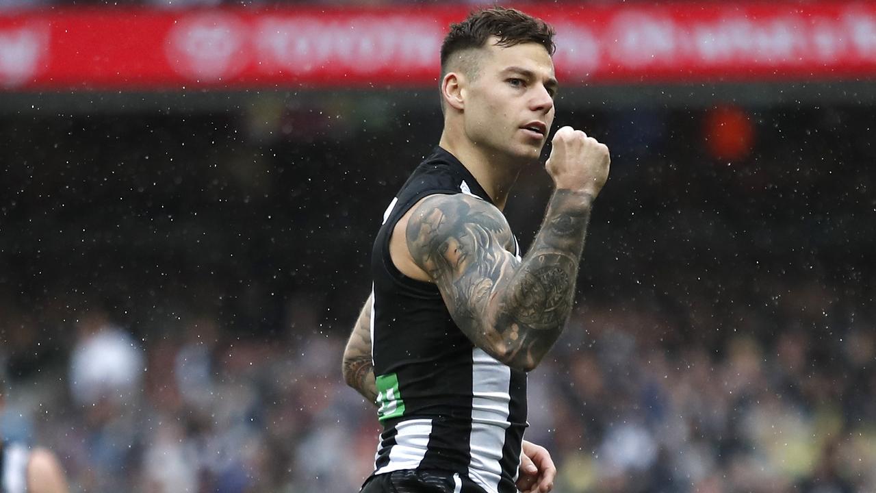 Collingwood forward Jamie Elliott is a free agent. (Photo by Dylan Burns/AFL Photos via Getty Images)