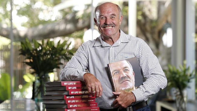 Wally Lewis pictured with his new autobiography. Image: Josh Woning