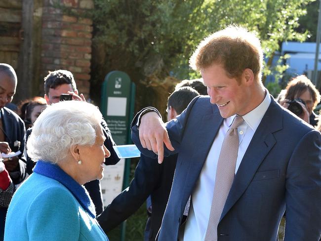 The Queen drove to Frogmore Cottage to see Prince Harry just 30 minutes after he arrived back to his former home. Picture: Getty Images