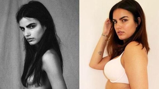 Liza claims the size on the left is the size she "needed to be" to make it on the international modelling scene. Picture: Instagram                        <a capiid="093eb34a9164ad716c40f8c6452a0d31" class="capi-video">Kate Upton Talks About Handling Body Insecurities; Self Confidence</a>