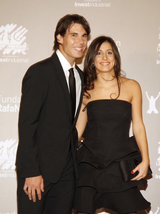 Rafa Nadal and Maria Francisca Perello together in 2011. Photo by Miquel Benitez/Getty Images.