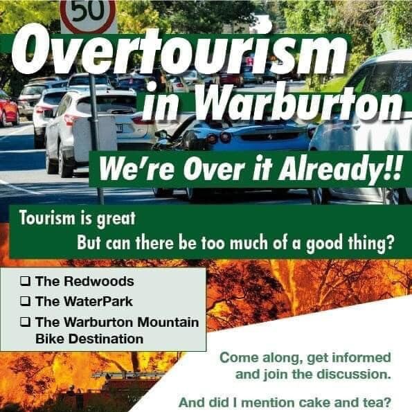 The contentious anti-tourism flyer that sparked a strong response among locals. Picture: Facebook