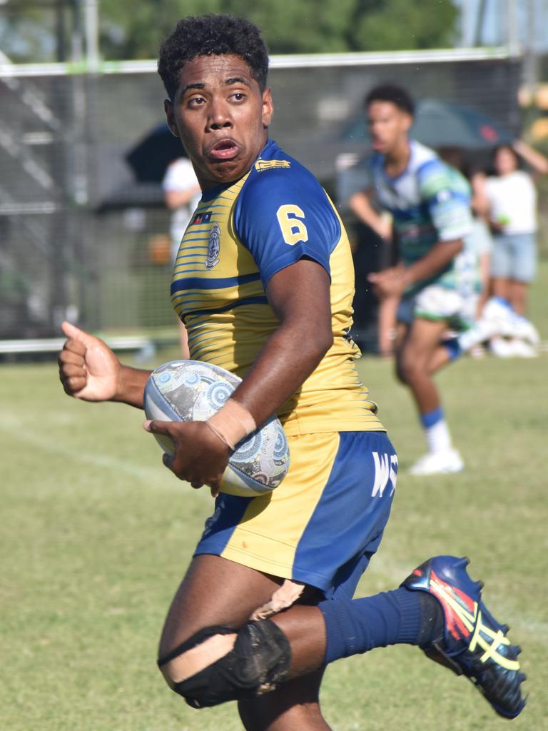 Under-17 grand final, Gladstone Ringers versus Woorabinda Warriors, at Warba Wangarunya Rugby League Carnival at Saleyards Park, Rockhampton, on January 24, 2025. Photo: Pam McKay